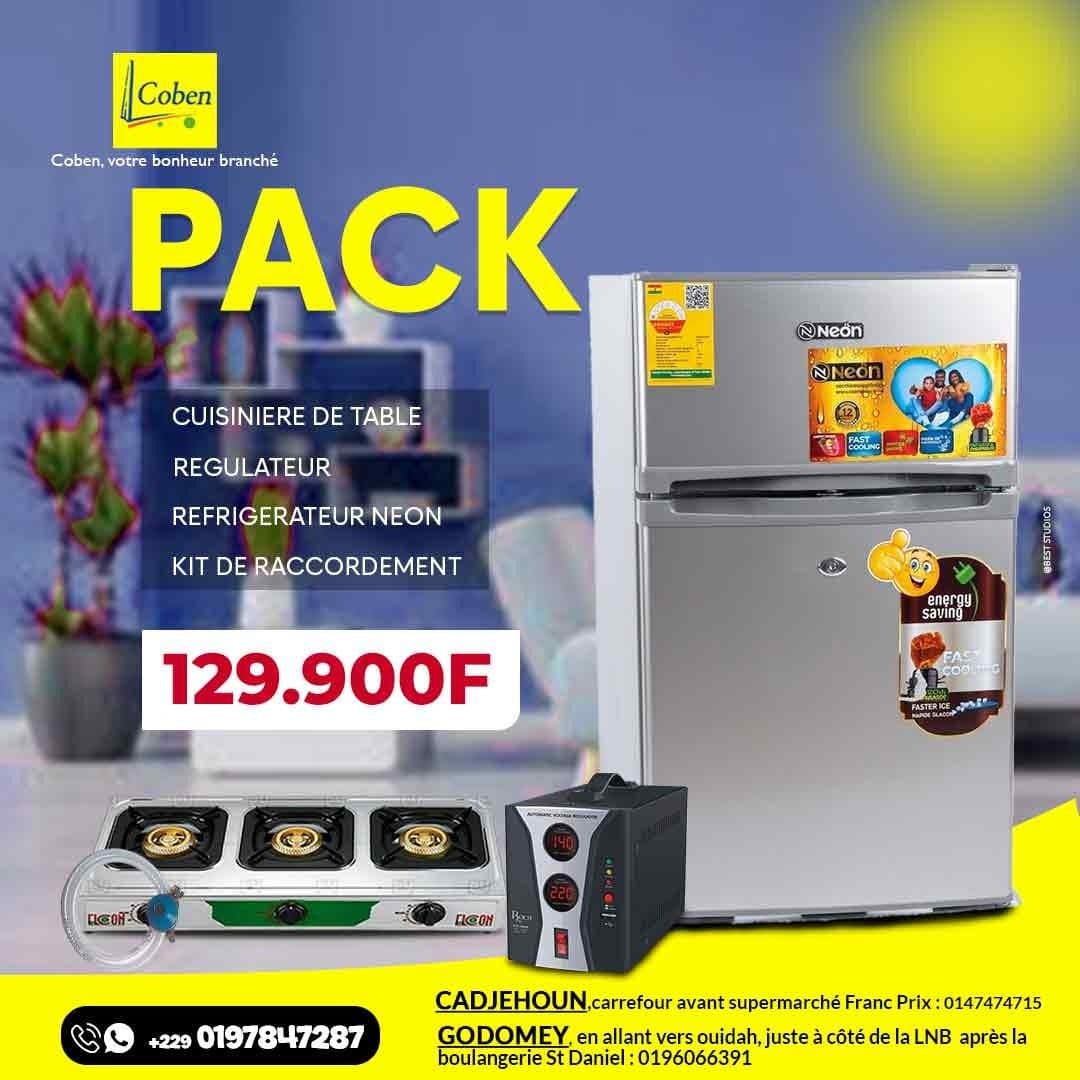 Cuisinière de table, Réfrigérateur, Régulateur Néon, Kits de raccordement
